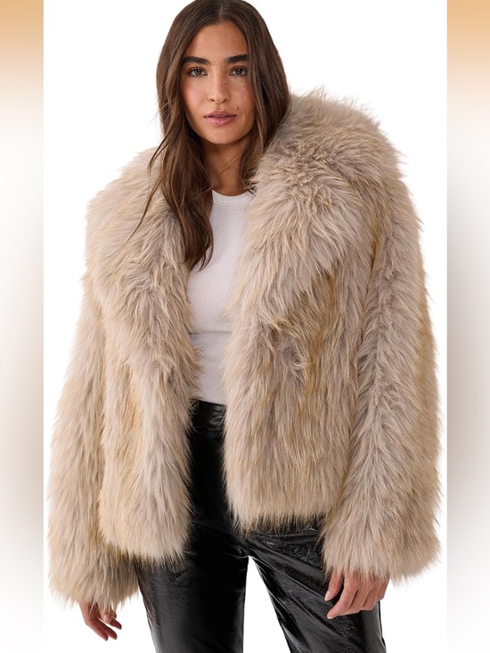 Nasty Gal Jackets & Blazers - Nasty Gal Plush Faux Fur Teddy Jacket in Beige
